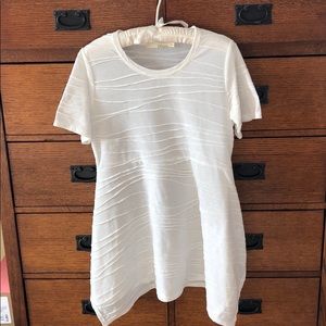 Ellison ribbed white tunic/dress. Sz M (misses)